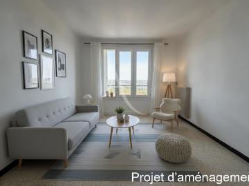 Location appartement 1 pièce, 28.83m², Port de Bouc