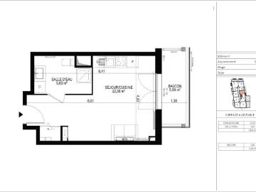 Location Appartement 1 pièce 28m² MONTEUX 84170
