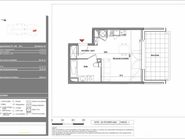 Location Appartement 1 pièce 28m² QUINT FONSEGRIVES 31130