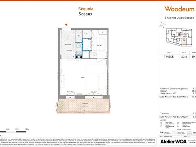 Location Appartement 1 pièce 29 m2 Sceaux
