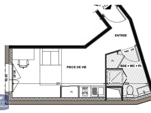Location Appartement 1 pièce 21m² AYTRE 17440
