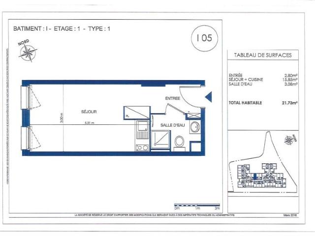 Location Appartement 1 pièce 21m² ISLE 87170