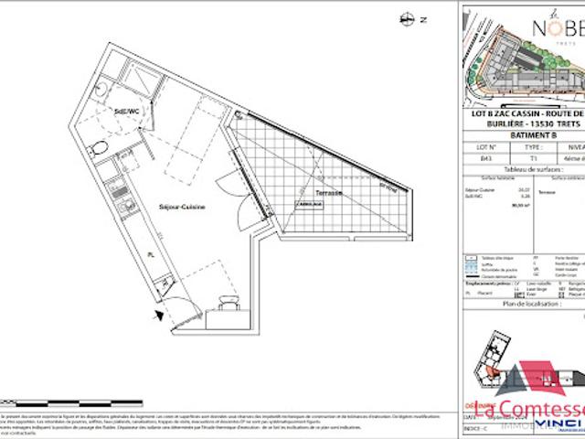 Location Appartement 1 pièce 30.33 m2 Trets