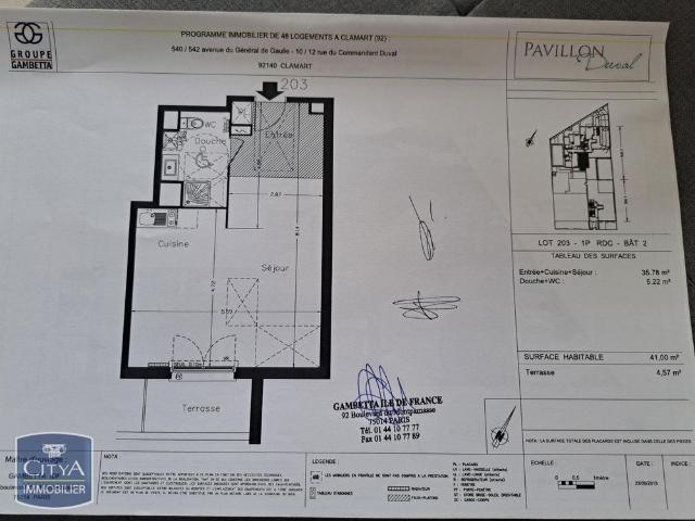 Location Appartement 1 pièce 41m² CLAMART 92140