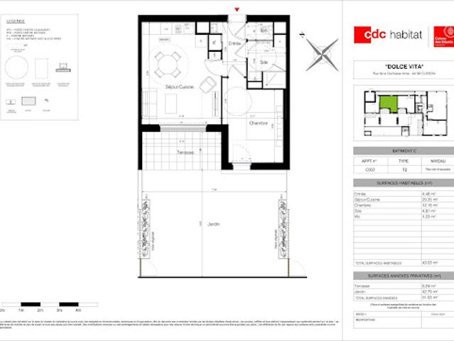 Location Appartement 2 pièces 43 m2 Clisson