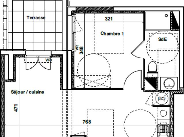 Location Appartement 2 pièces 43m² PERPIGNAN 66000