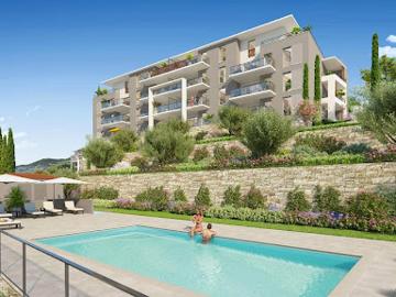 Grasse, Alpes-Maritimes - Terrasse, Parking