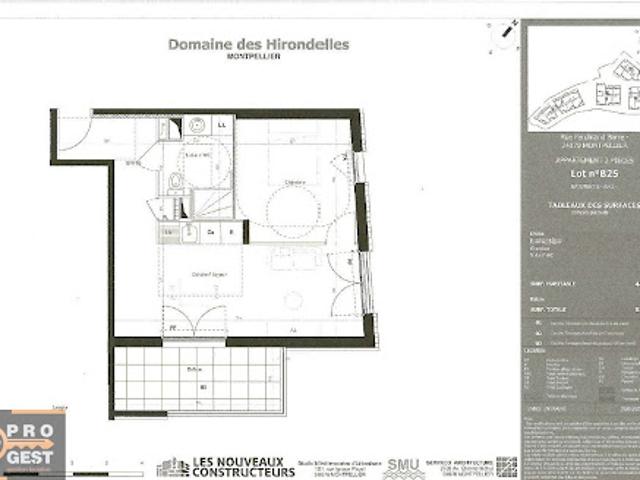 Location Appartement 2 pièces 44.2 m2 Montpellier