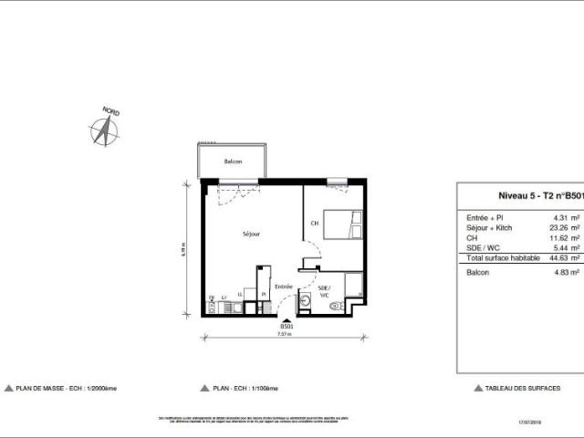 Location Appartement 2 pièces 44m² NIMES 30000