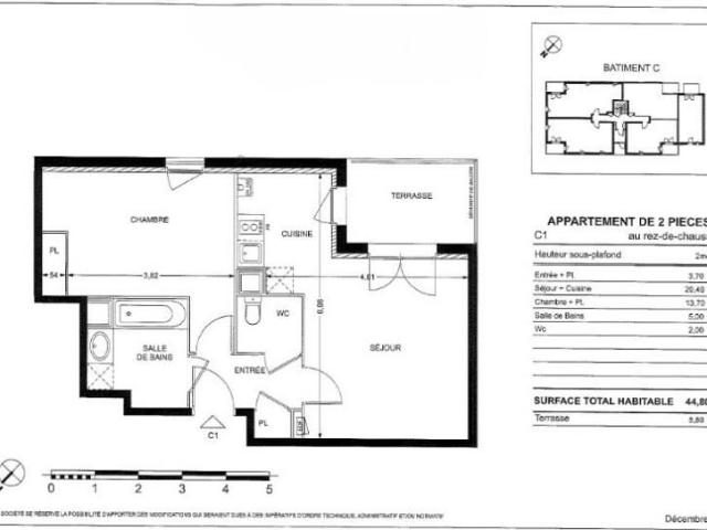 Location Appartement 2 pièces 44m² ST ORENS DE GAMEVILLE 31650