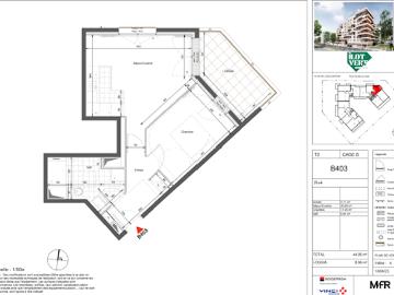 Location Appartement 2 pièces 45 m2 Villeneuve la Garenne