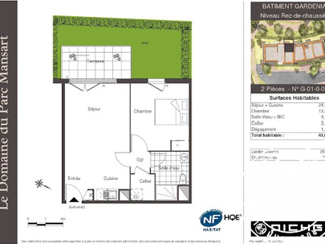 Location Appartement 2 pièces 45 m2 Plaisir