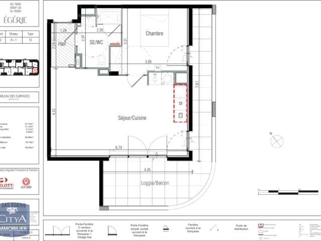 Location Appartement 2 pièces 46m² BEZIERS 34500