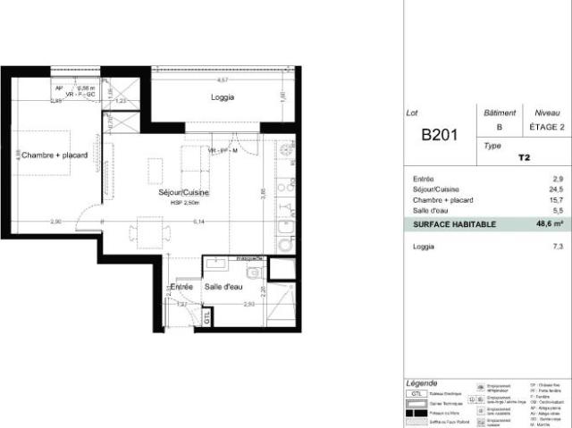 Location Appartement 2 pièces 48m² TOULOUSE 31400