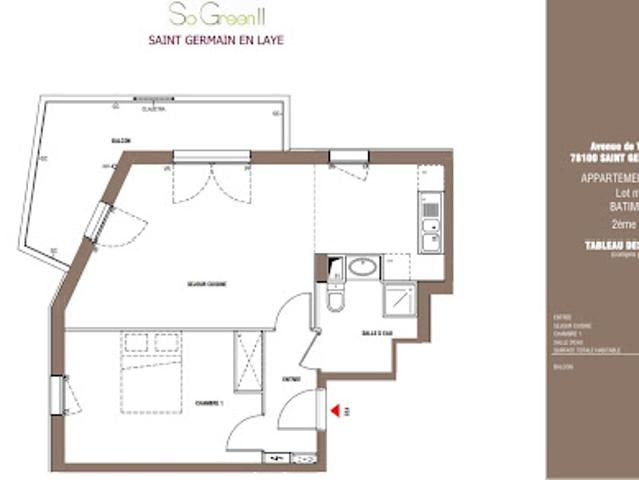 Location Appartement 2 pièces 49 m2 Saint Germain en Laye
