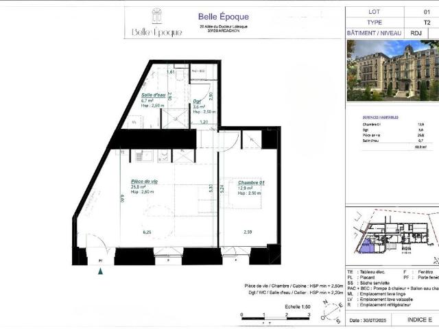 Location Appartement 2 pièces 49m² ARCACHON 33120