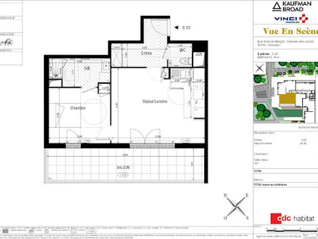 Location Appartement 2 pièces 51 m2 Meudon