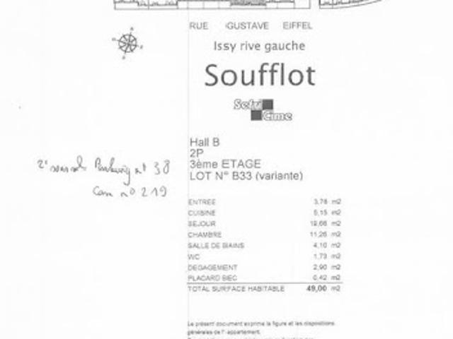 Location Appartement 2 pièces 54 m2 Issy les Moulineaux