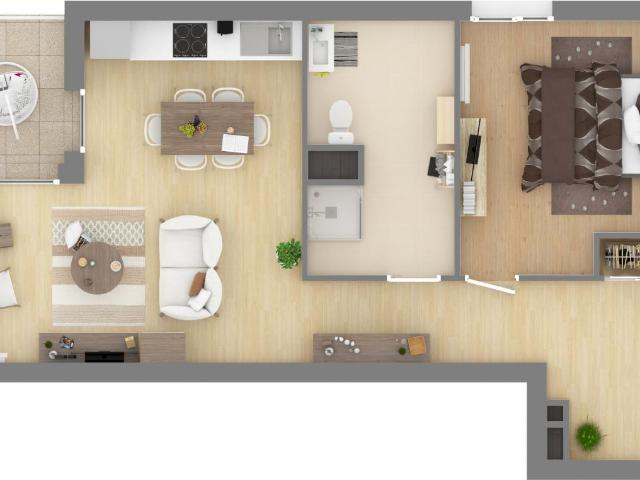 Location appartement 2 pièces VILLERUPT 56m² à 860.66€/mois CDC Habitat
