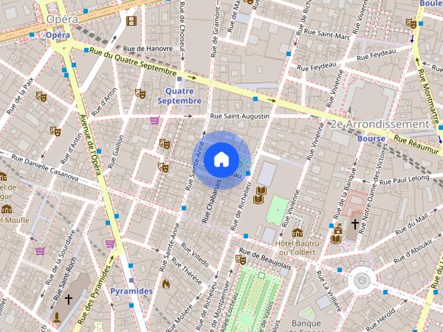 Location appartement 2 pièces à Paris, Rue Lulli