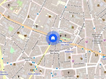 Location appartement 2 pièces à Paris, Rue Saint Guillaume