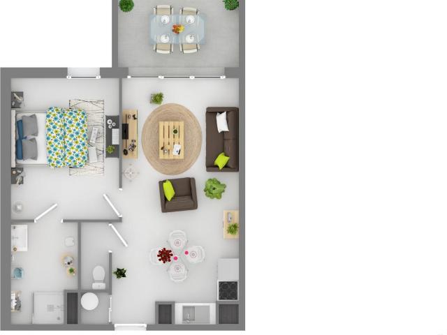 Location appartement 2 pièces ARLES 41m² à 536.96€/mois CDC Habitat