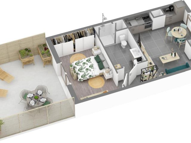 Location appartement 2 pièces DIJON 46m² à 702.89€/mois CDC Habitat