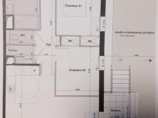 Location appartement 2 pièces Domloup 35