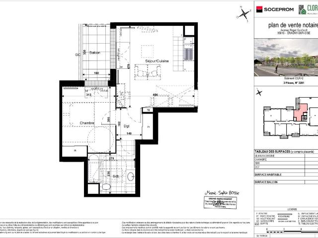 Location appartement 2 pièces ERAGNY 44m² à 955.72€/mois CDC Habitat