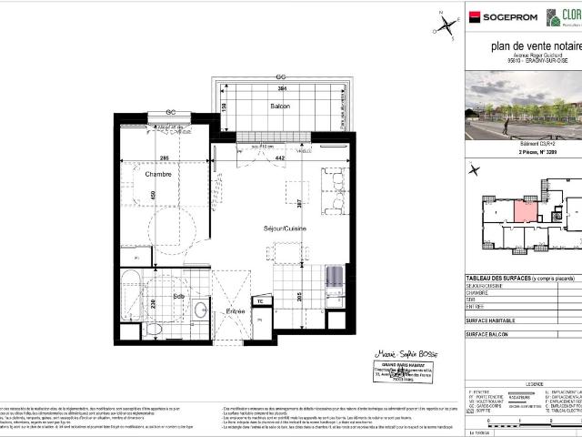 Location appartement 2 pièces ERAGNY 45m² à 958.30€/mois CDC Habitat