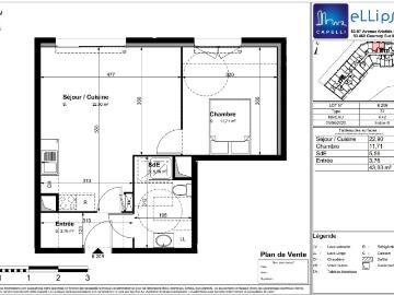 Location appartement 2 pièces GOURNAY SUR MARNE 44m² à 863.32€/mois CDC Habitat