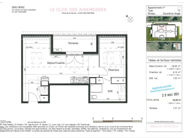 Location appartement 2 pièces GRATENTOUR 45m² à 556.59€/mois CDC Habitat
