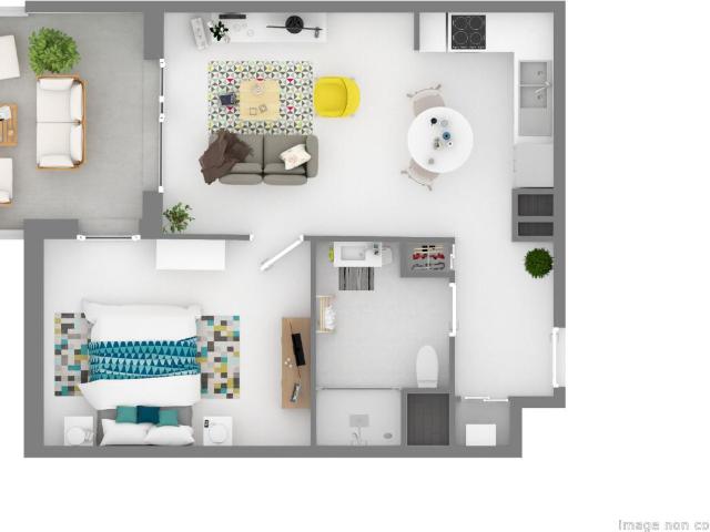 Location appartement 2 pièces LORMONT 55m² à 687.41€/mois CDC Habitat