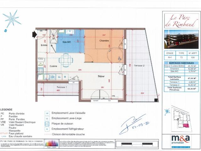 Location appartement 2 pièces MONTPELLIER 46m² à 744.58€/mois CDC Habitat