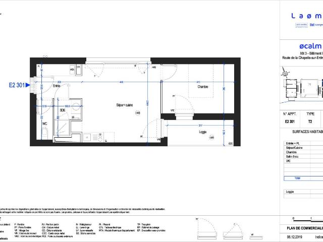 Location appartement 2 pièces NANTES 41m² à 618.97€/mois CDC Habitat