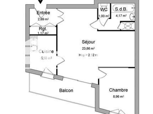 Location appartement 2 pièces Nantes 44