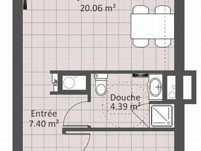 Location appartement 2 pièces Nantes Centre Ville 44