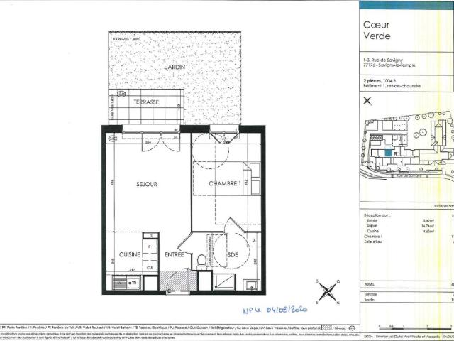 Location appartement 2 pièces SAVIGNY LE TEMPLE 41m² à 802.63€/mois CDC Habitat