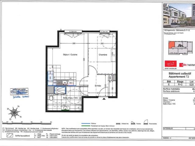 Location appartement 2 pièces SAVIGNY LE TEMPLE 47m² à 871.35€/mois CDC Habitat