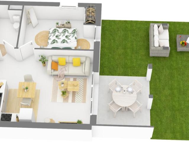 Location appartement 2 pièces ST PAUL LES DAX 46m² à 653.60€/mois CDC Habitat