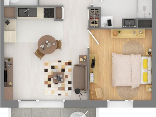 Location appartement 2 pièces STRASBOURG 44m² à 715.71€/mois CDC Habitat