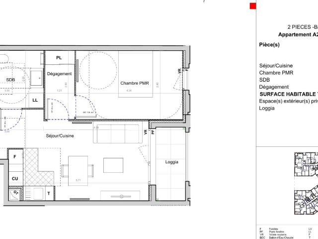 Location appartement 2 pièces SUCY EN BRIE 44m² à 980.89€/mois CDC Habitat