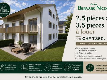 Location Appartement 2.5 pièces CHF 2'130. /mois 64 m2 | immobilier.ch