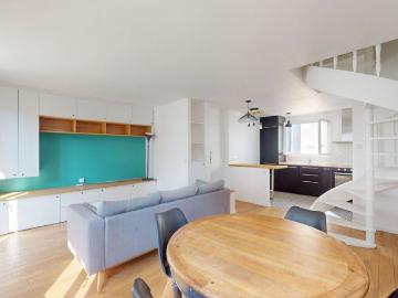 Location appartement 3 pièces, 53.60m², Courbevoie