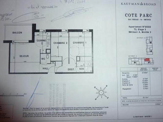 Location Appartement 3 pièces 63 m2 Annecy
