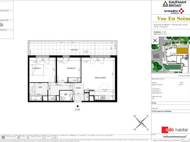 Location Appartement 3 pièces 62 m2 Meudon