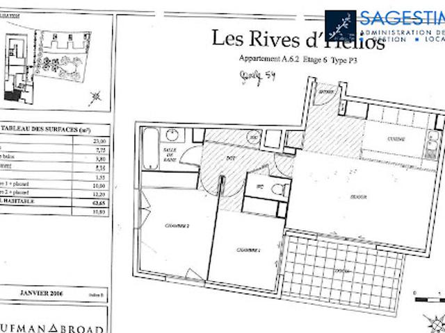Location Appartement 3 pièces 62 m2 Montpellier