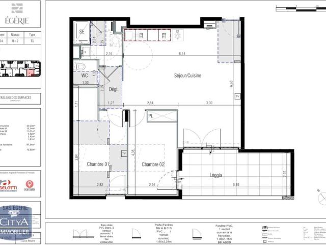 Location Appartement 3 pièces 67m² BEZIERS 34500