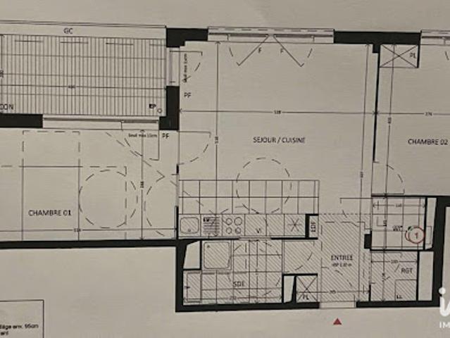 Location Appartement 3 pièces 66 m2 Bussy Saint Georges