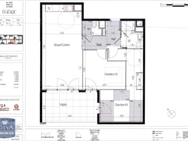 Location Appartement 3 pièces 68m² BEZIERS 34500